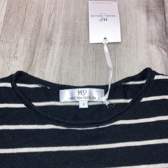 Maison de Papillon Lily Striped Silk Sweater - Picture 3 of 9